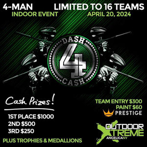 Outdoor Xtreme  4 man indoor tournament 4/20/24
