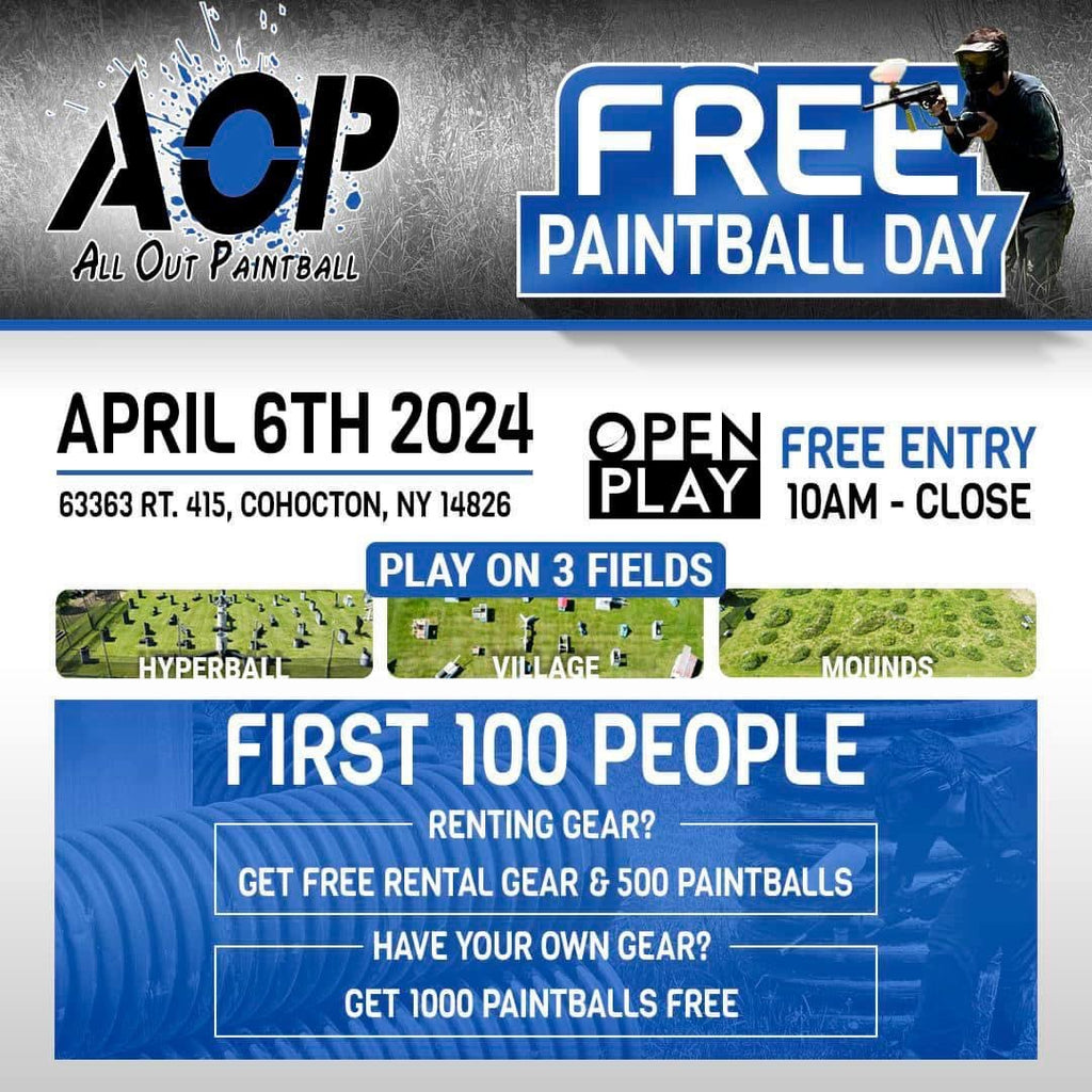 Free Paintball Day- All Out Paintball 4/6/24